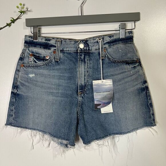 Ag Adriano Goldschmied Pants - AG Adriano Goldschmeid Alexxis High Rise Wedgie Shorts Jean Denim Cutoff Shorts